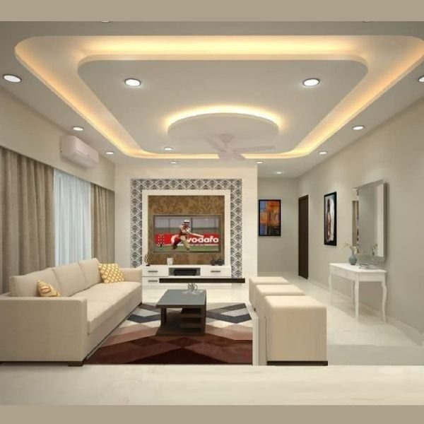 اسقف جبس بورد للصالات مستطيلة